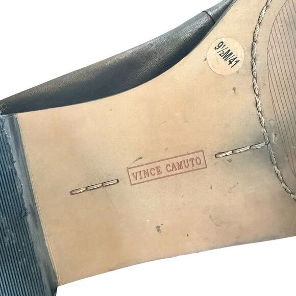 Vince Camuto Cakella Leather Loafer Black Shoes Size 9.5M - Picture 6 of 6